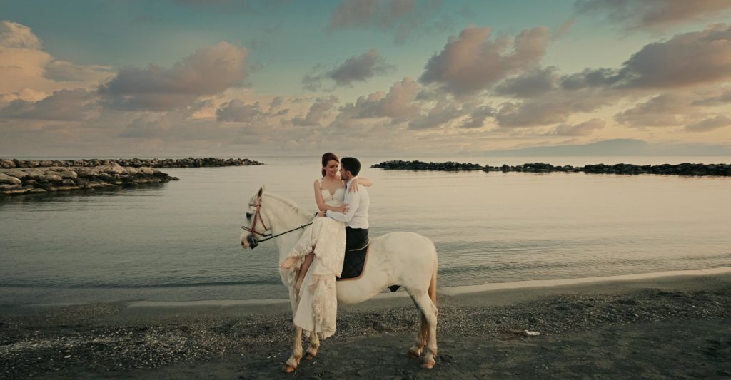 romantic wedding in greece