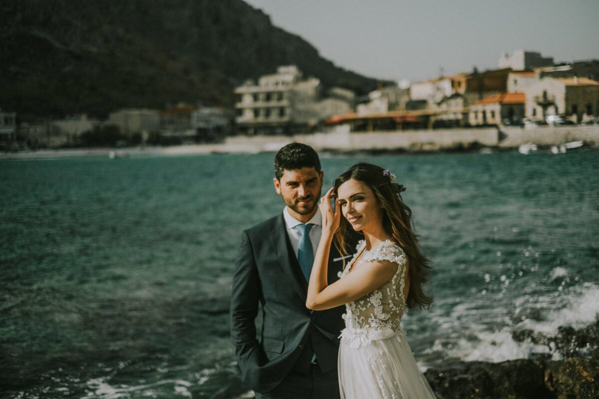 Next-day wedding photography in Gerolimenas, Mani