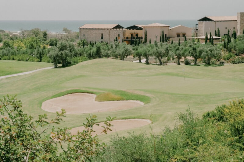 Costa Navarino resort landscape in Messinia, Greece