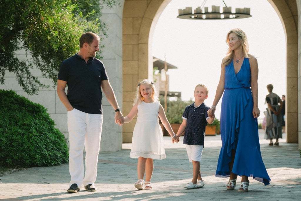 Family photos at Costa Navarino 2
