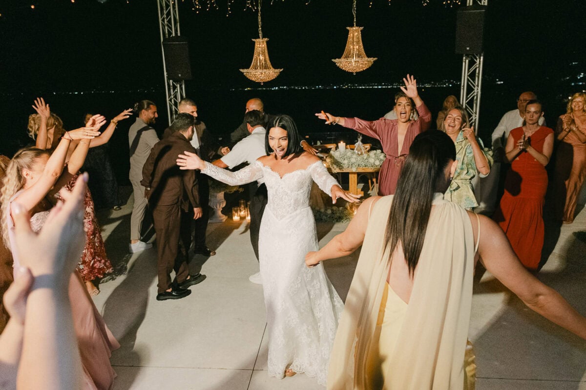First dance at an Akrotiri Venue wedding in Kalamata